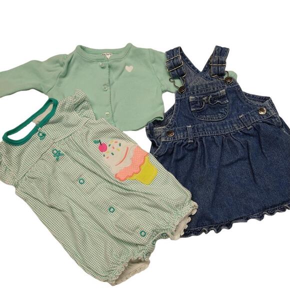 3M Kids Girls Lot - Baby Clothes - Carters / Arizona Jean Co -‎ Value Bundle - Picture 1 of 11